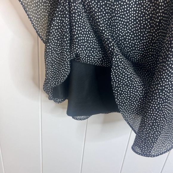 Lauren Ralph Lauren Black with White Polka Dot Shift Dress SZ 6P - Picture 5 of 8